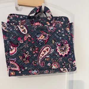 Vera Bradley Gray & Pink Accent Travel Bag